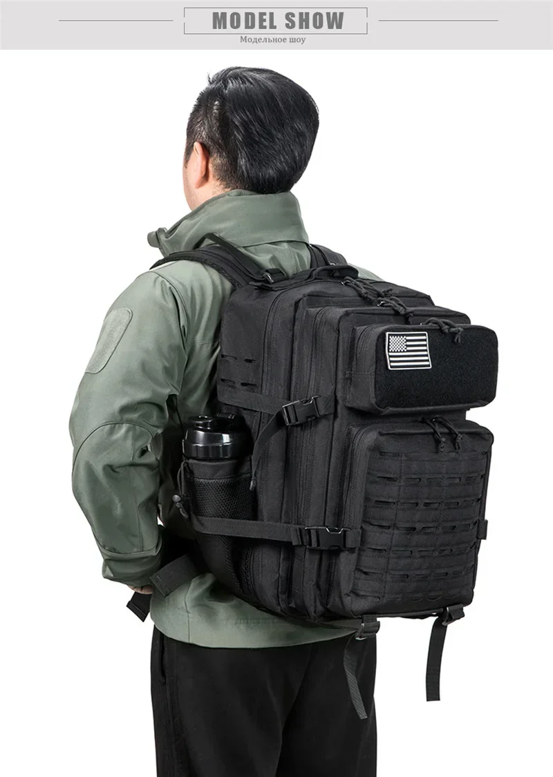 25L/45L Men’s and Women’s Tactical Backpacks , Outdoor Activities, Small School Backpacks with Water Bottle Holder